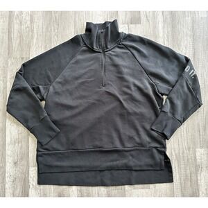 Nike Dri Fit Endurance Half Zip Sweatshirt Size Medium Womens Black Just Do‎ It